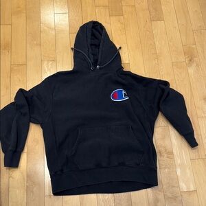 Champion Black Pullover with Iconic Logo size XL